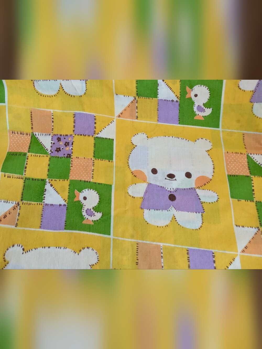 "Bear" Theme Juvenile Fabric 57"Wx1.5 Yard Long - Cotton Life New